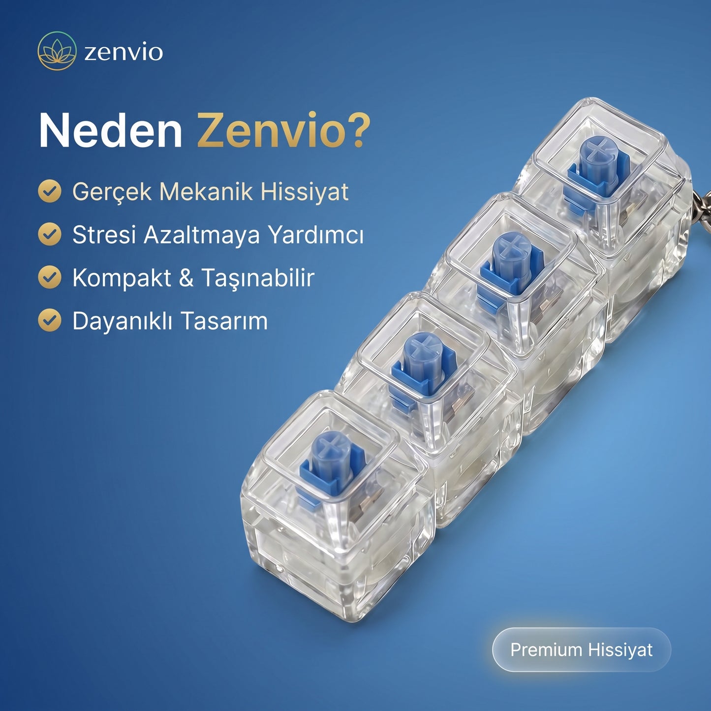 Stresi Azaltan Mekanik Klik Tuşu